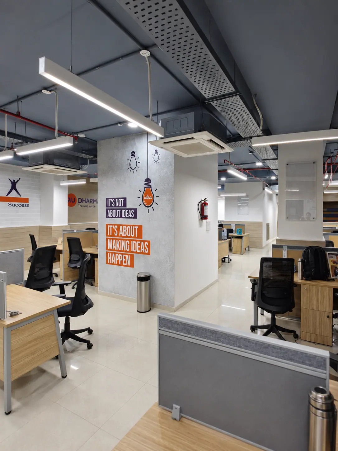 AU Bank Corporate Office, Bhopal: 34 HP VRF HVAC installation by Coolcare